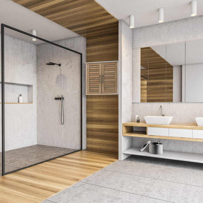 Evideco Stockholm 100 Medium Density Fiberboard Wall Mounted Bathroom